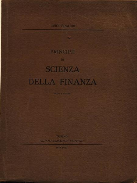 Principii di scienza della finanza