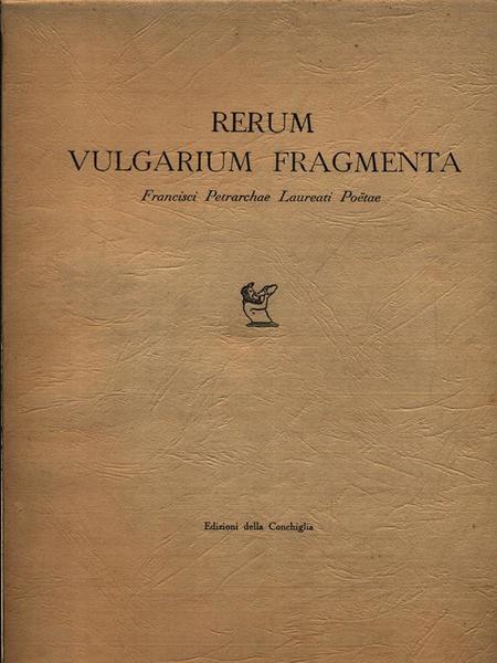 Rerum vulgarium fragmenta