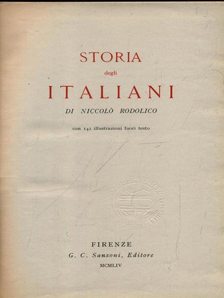 Storia Degli Italiani