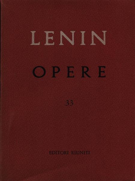 Opere vol. 33