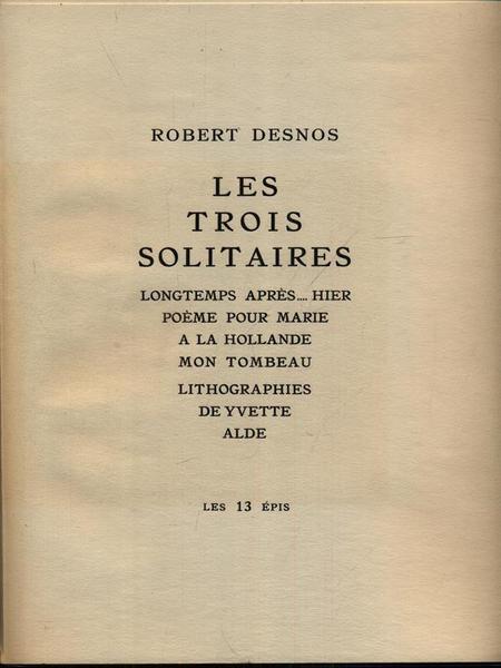 Les trois solitaires