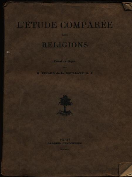 L'etude comparee des religions vol. I