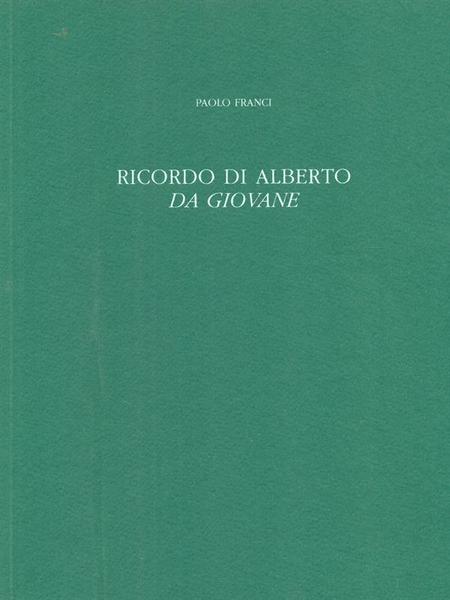 Ricordo di Alberto Da Giovane