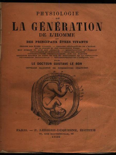 Physiologue de la generation de l'homme