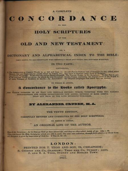 A complete concordance to the holy scriptures of the old …