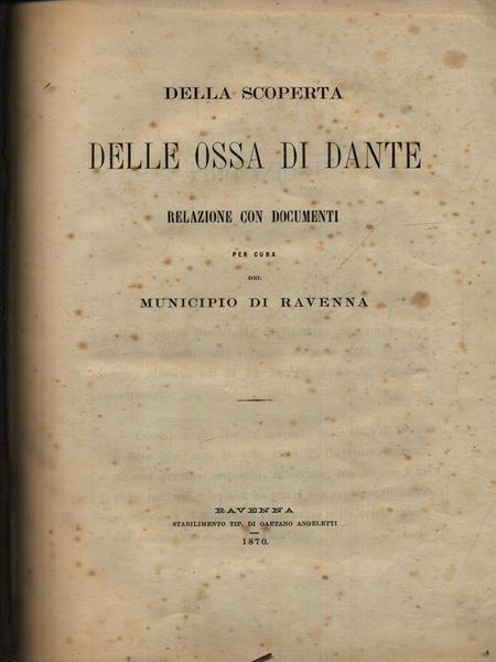 Della scoperta delle ossa di Dante