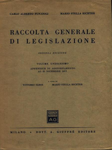 Raccolta generale di legislazione vol. 11