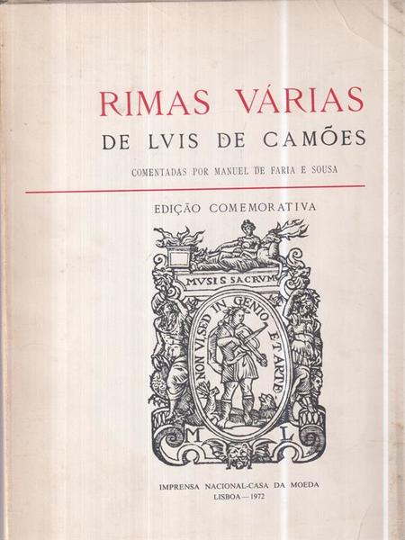 Rimas varias de Luis De Camoes 2 voll
