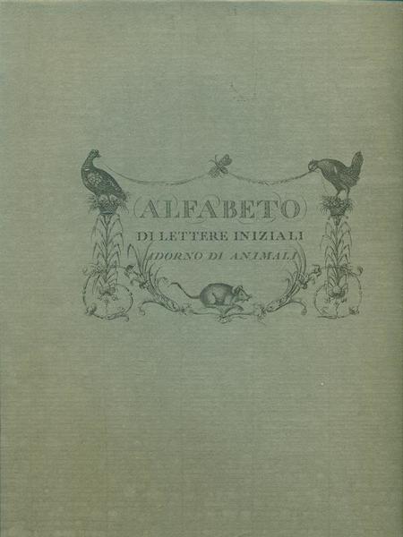 Alfabeto di lettere iniziali Adorno di animali