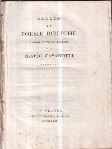 Saggio di poesie bibliche