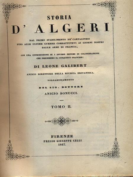 Storia d'Algeri 2vv
