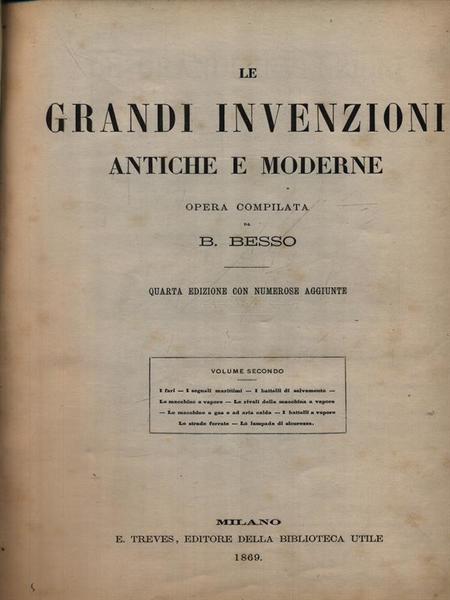 Le grandi invenzioni antiche e moderne 2vv