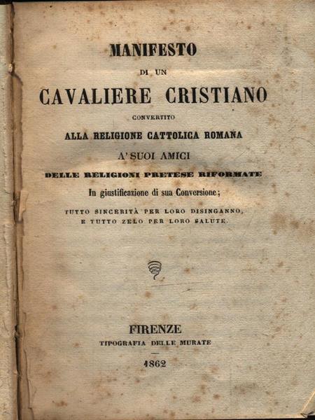 Manifesto di un cavaliere cristiano