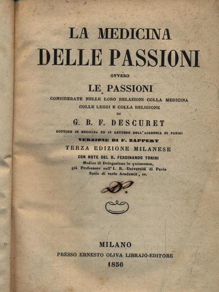 La medicina delle passioni