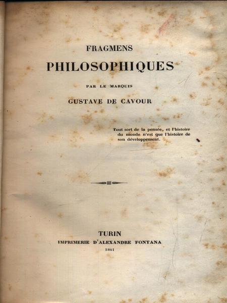 Fragmens philosophiques