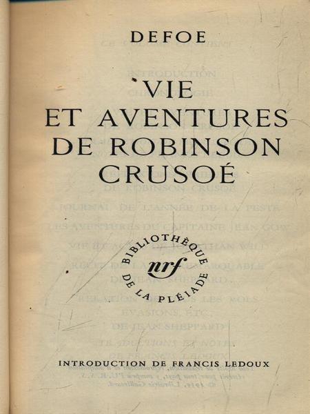 Vie et adventures de Robinson Crusoe