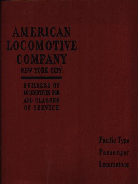 Pacific type passenger locomotives