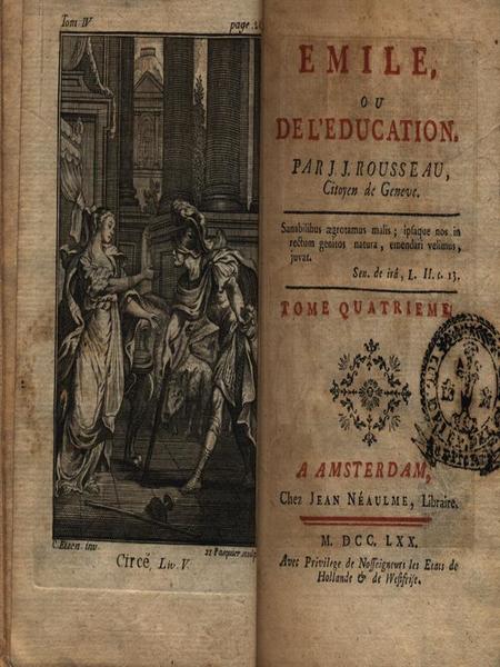 Emile ou de l'education 4vv