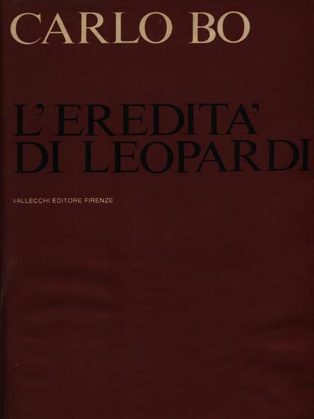 L'eredita' di Leopardi