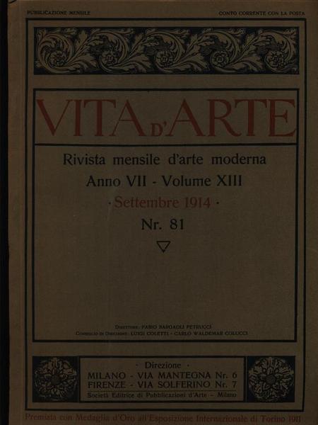 Vita d'arte n. 81/settembre 1914