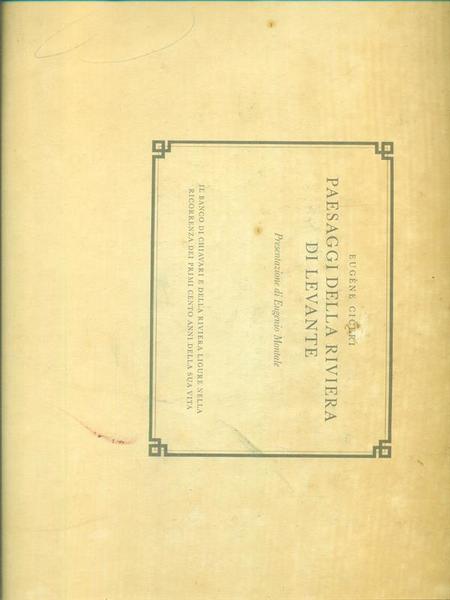 Paesaggi della Riviera di Levante