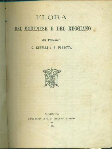 Flora del modenese e del reggiano con due dispense