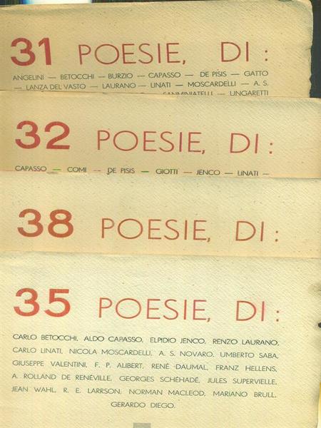 Poesie di lirica 4vv