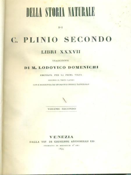 Della storia naturale 2vv