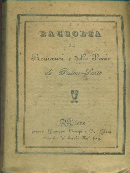 Raccolta di romanzi e poesie 4vv