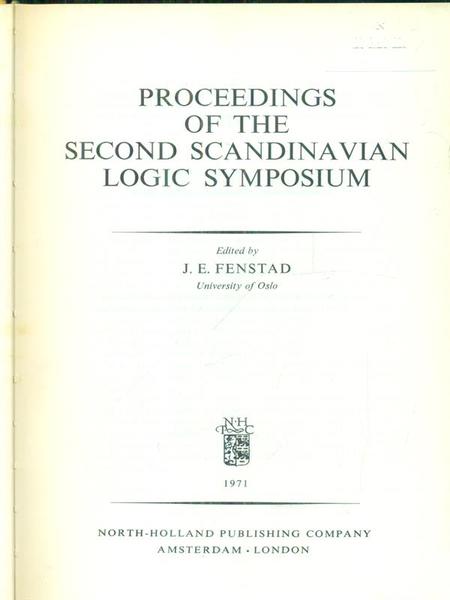 Proceedings of the second Scandinavian logic symposium