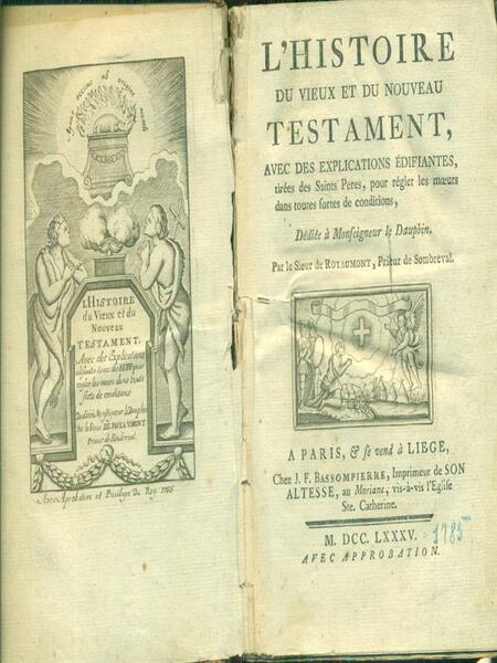 L'histoire du vieux et du nouveau testament