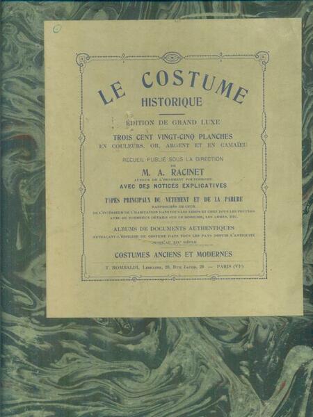 Le costume historique 5vv