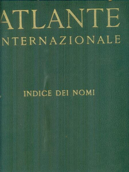Atlante internazionale indice dei nomi