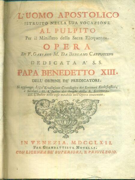 L'uomo apostolico al pulpito