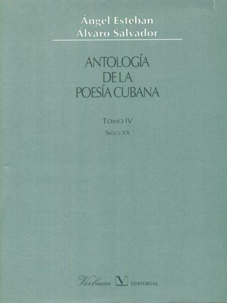 Antologia de la poesia cubana 4vv.