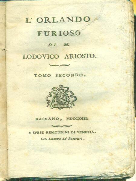 L'Orlando Furioso 2tomi
