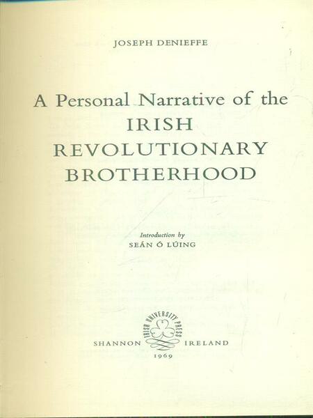A personal narrative of the irish revolutionary brotherhood