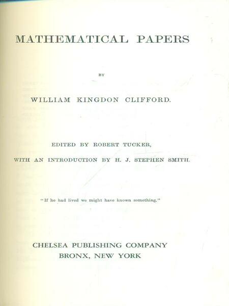 Mathematical papers