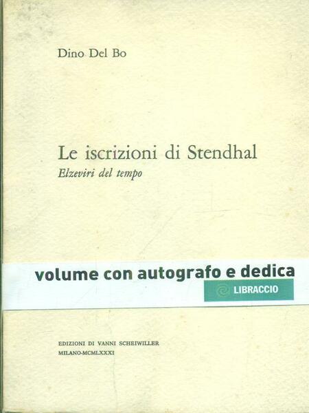 Le iscrizioni di Stendhal