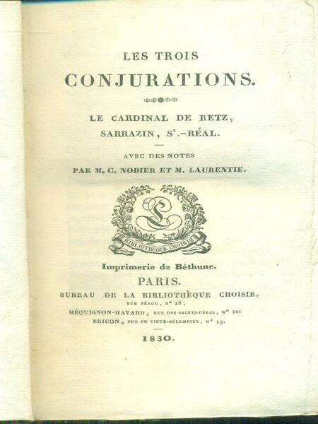 Les trois conjurations