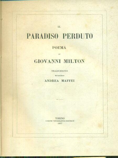 Il paradiso perduto