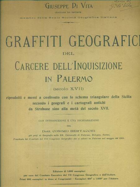 I graffiti geografici del carcere dell'Inquisizione in Palermo