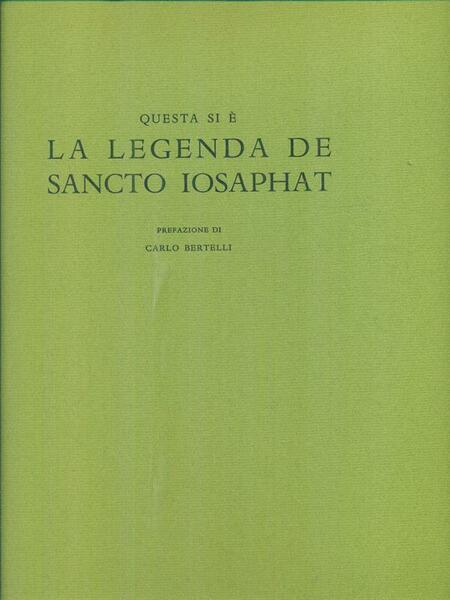 La legenda de Sancto Iosaphat