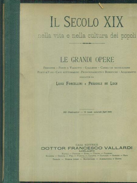 Il secolo XIX. Le grandi opere