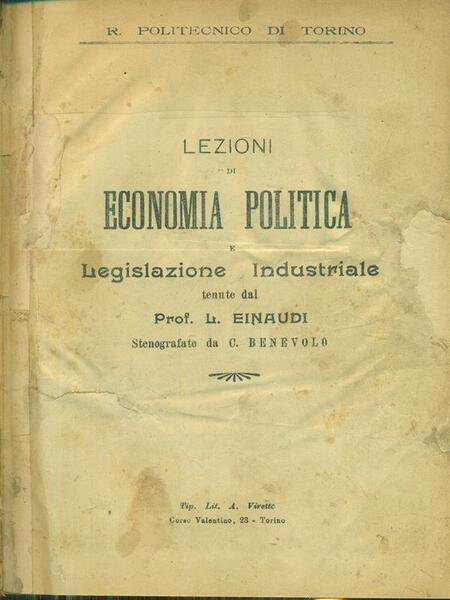 Lezioni di economia politica