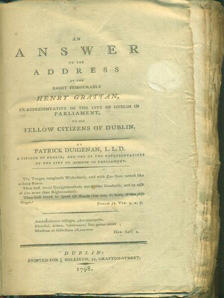 An Answer to the address