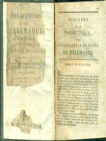 Les aventures de Telemaque