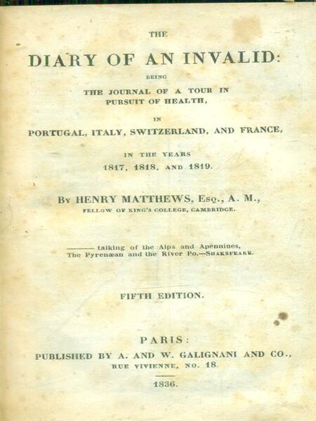 Diary of an invalid
