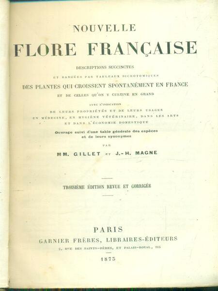 Nouvelle flore francaise