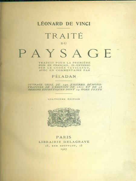 Traite' du paysage